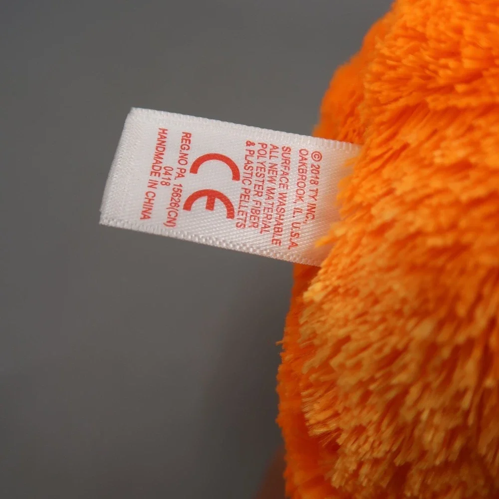TY Beanie Buddy Punkies Halloween Ghost Shriekers & Grinner Orange 10 in Lot Set